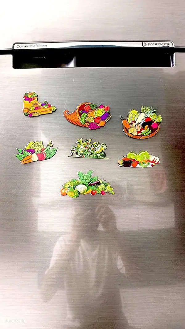 Vegetables_Theme_Wooden_Fridge_Magnets_Set_Of_7_2Mm_Thickness