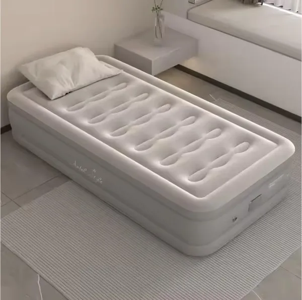 1_Seater_Inflatable_Bed_with_Rechargeable_Pump_Grey
