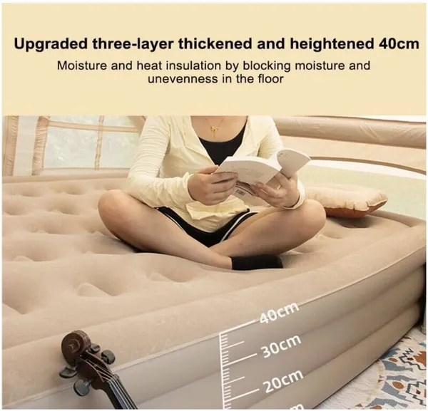 1_Seater_Inflatable_Bed_with_Rechargeable_Pump_Grey