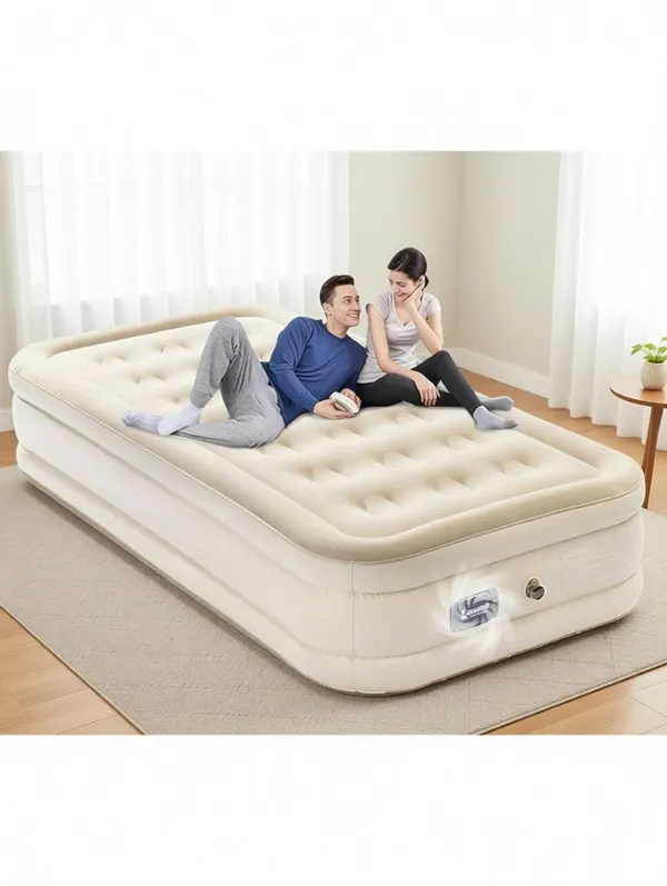 4_Seater_Inflatable_Sofa_Cum_Bed_Cream_White