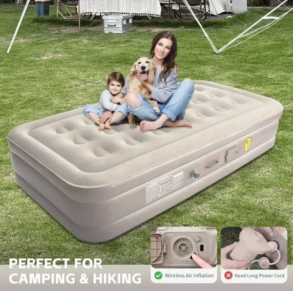 4_Seater_Inflatable_Air_Bed_Cream_White