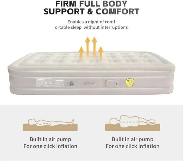 4_Seater_Inflatable_Air_Bed_Cream_White