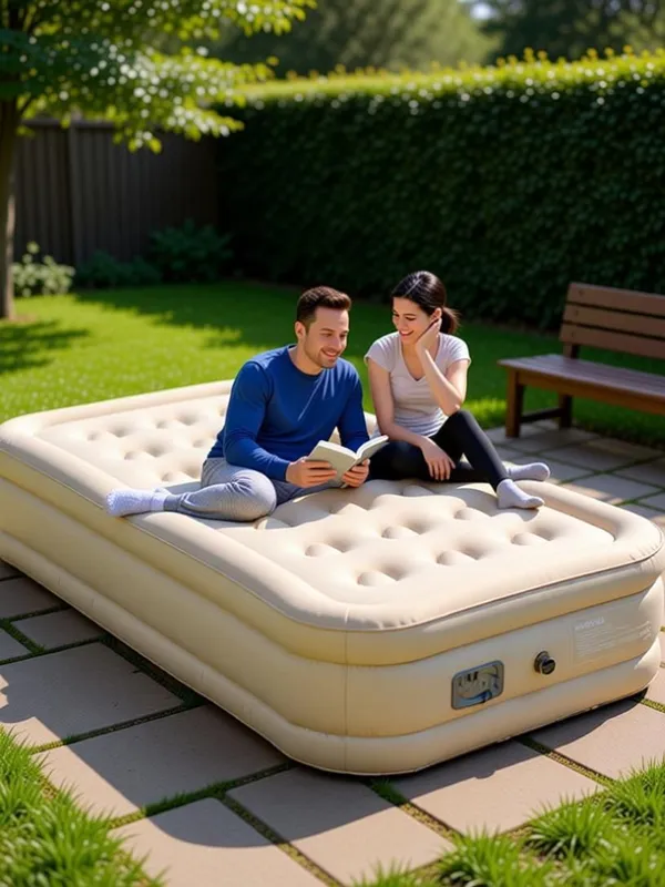 4_Seater_Inflatable_Air_Sofa_Cum_Bed_Cream_White