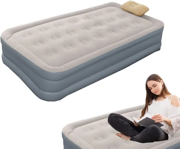 3_Seater_Inflatable_Air_Bed_with_Built-in_Pump