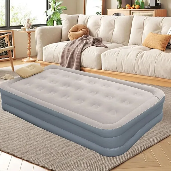 3_Seater_Inflatable_Air_Bed_with_Built-in_Pump