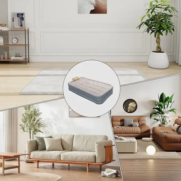 3_Seater_Inflatable_Air_Bed_with_Built-in_Pump