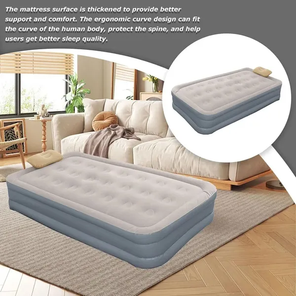3_Seater_Inflatable_Air_Bed_with_Built-in_Pump
