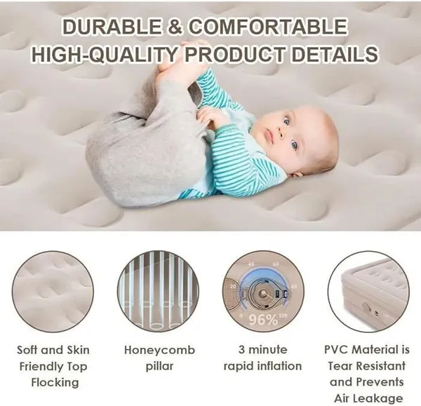 2_Seater_Inflatable_Air_Bed_Mattress_Sofa_with_Pump