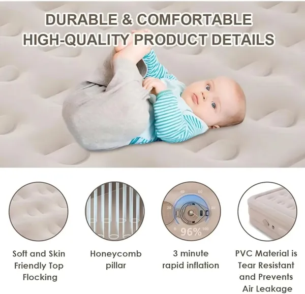 2_Seater_Inflatable_Air_Bed_Mattress_Sofa_with_Pump