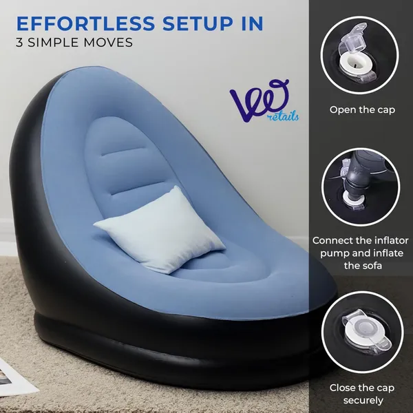 2_Seater_Inflatable_Sofa_Chair_with_Footrest_Blue