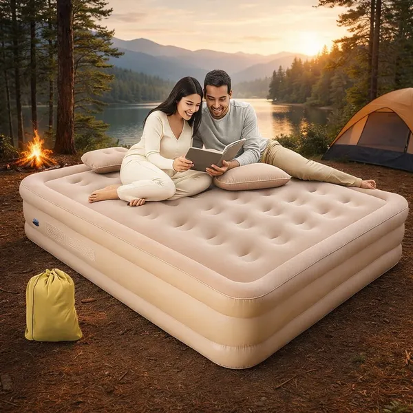 2_Seater_Inflatable_Air_Mattress_Sofa_Beige