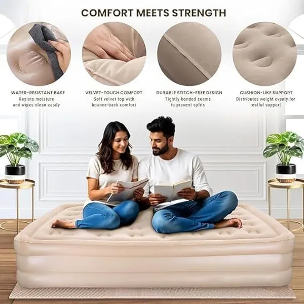 2_Seater_Inflatable_Air_Mattress_Sofa_Beige