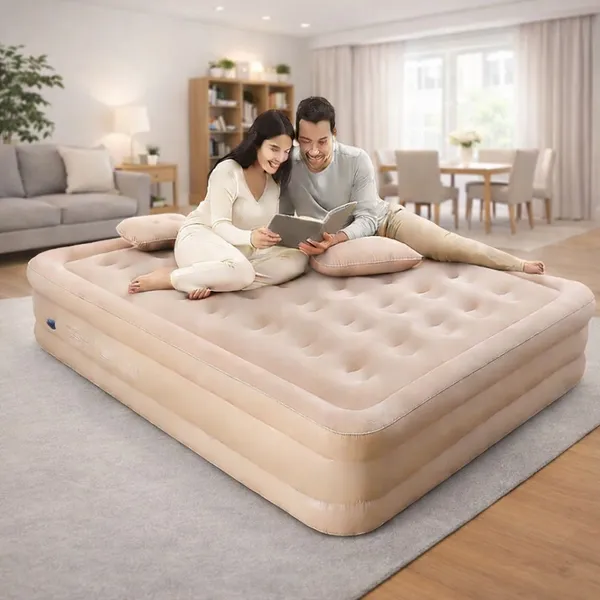 2_Seater_Inflatable_Air_Mattress_Sofa_Beige
