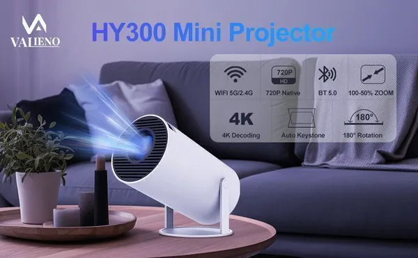 Smart_4K_LED_Projector_720P_4500_lm