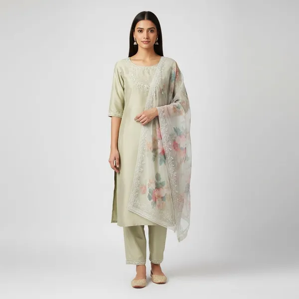 Pista_Cotton_Premium_Kurta_Set_For_Women