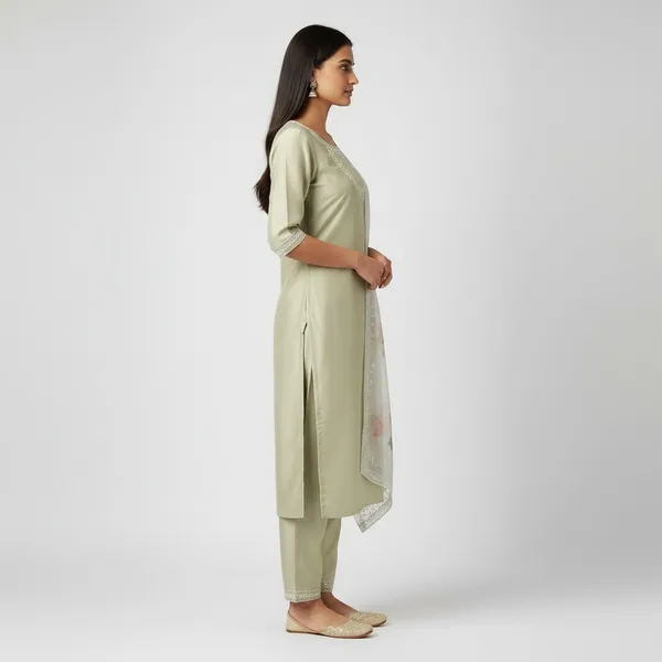 Pista_Cotton_Premium_Kurta_Set_For_Women