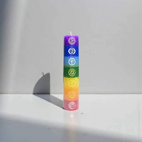 7_Chakra_All_In_One_Pillar_Candle