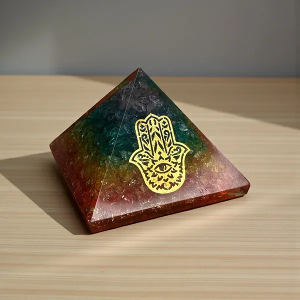 7_Chakra_Hamsa_Orgone_Pyramid