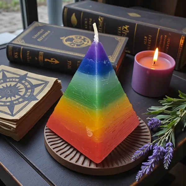7_Chakra_Pyramid_Candle