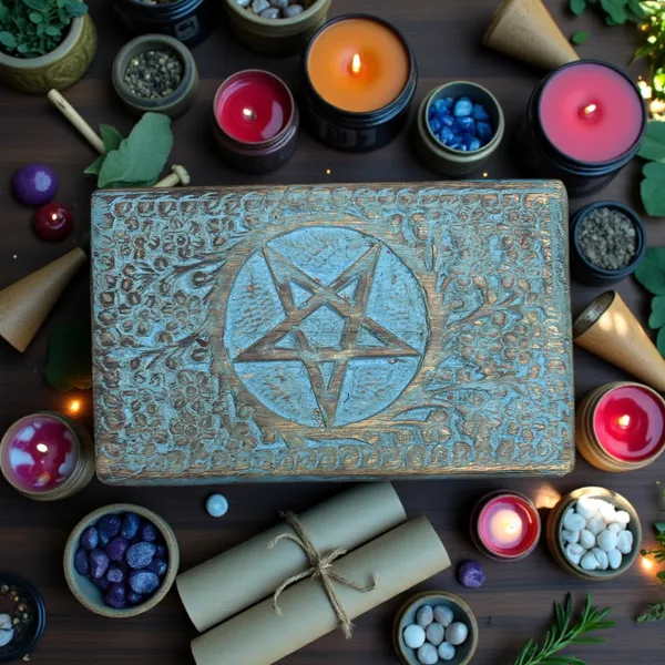Blue_Wooden_Elemental_Balance_Box_Pentacle_Symbol_Engraved