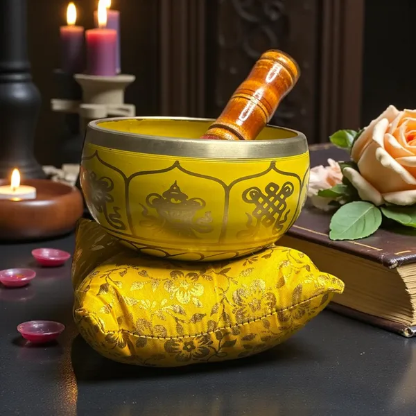 Brass_Singing_Bowl_Yellow_Colour_With_8_Lucky_Symbols_Engraved