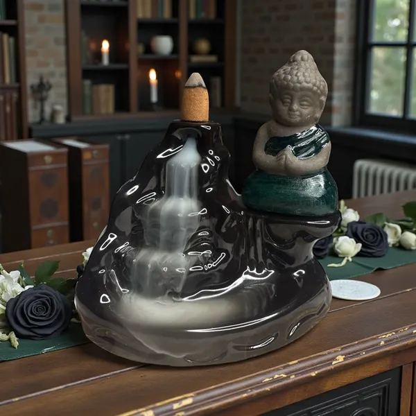 Ceramic_Waterfall_Buddha_Backflow_Incense_Burner