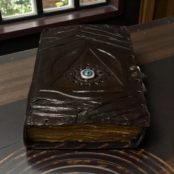 Evil_Eye_Handmade_Leather_Journal_Deckle_Paper_200_Pages