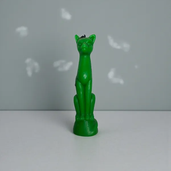 Green_Cat_Spell_Candle