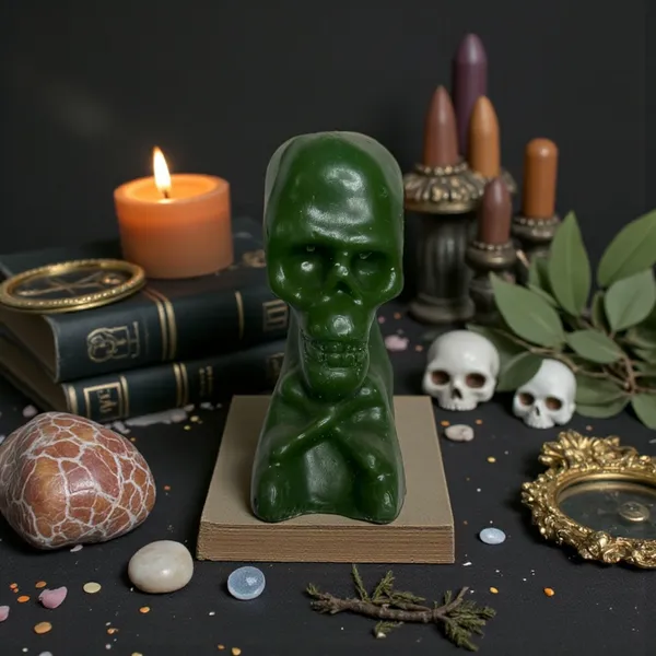 Green_Skull_Spell_Candle