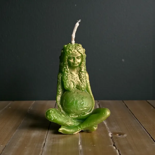 Mother_Earth_Gaia_Candle_Green