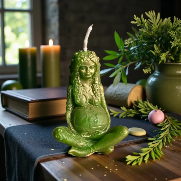Mother_Earth_Gaia_Candle_Green