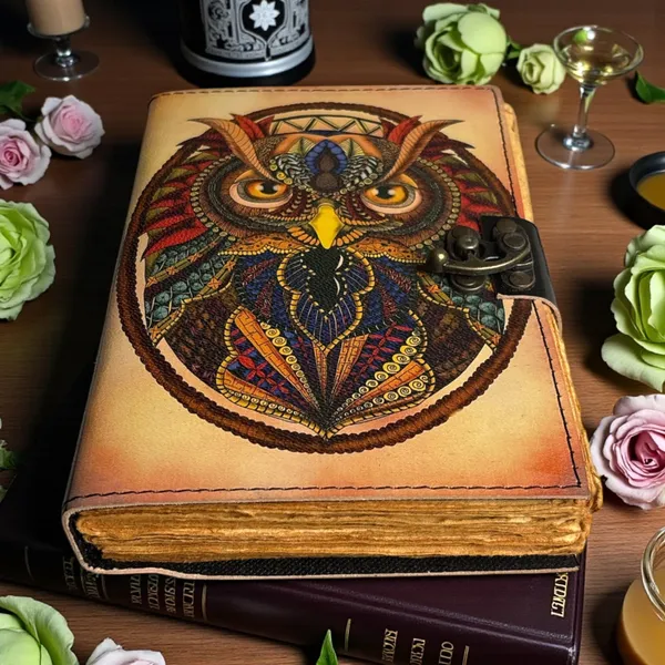 Owl_Journal_200_Pages_Handmade_Spiritual_Journal