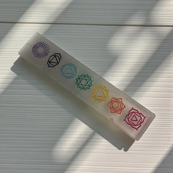 Selenite_Strip_With_7_Chakra_Symbols