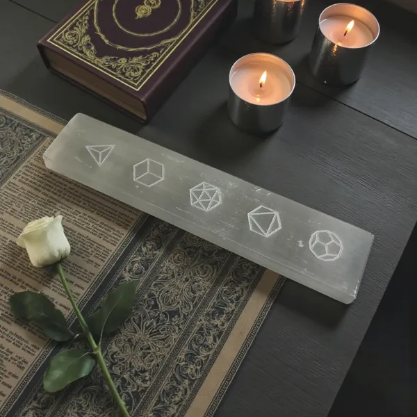 Selenite_Strip_With_Geometrical_Symbols