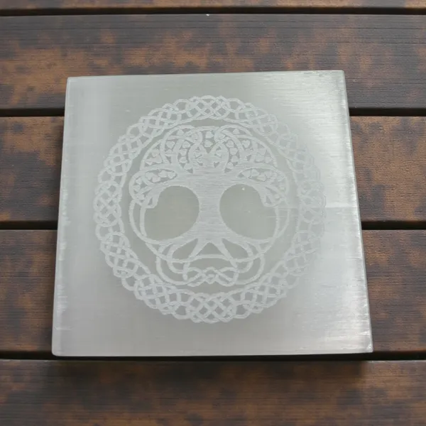 Selenite_Tree_Of_Life_Square_Plate
