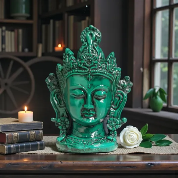 Statue_Green_Tara_Maa_Crown