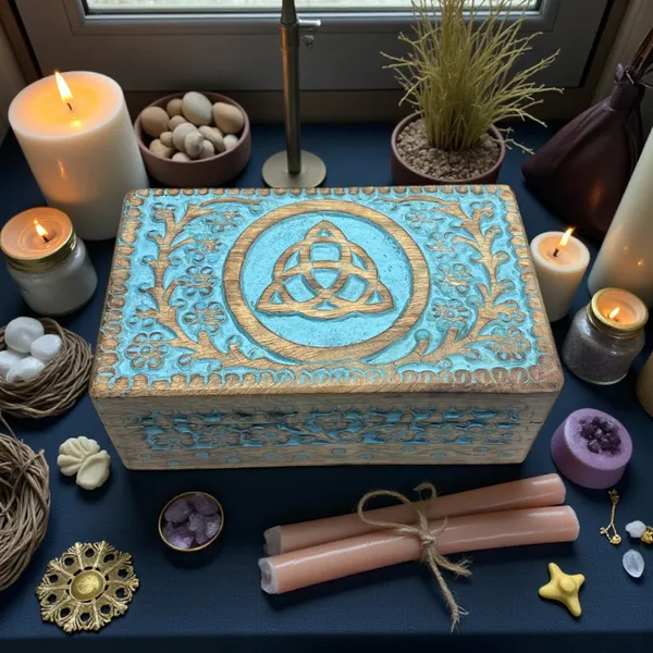 Transformation_Magic_Box_Triquetra_Engraved_Blue_Wooden