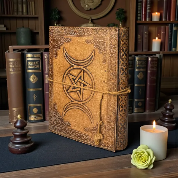Triple_Moon_Pentacle_Journal_240_Pages_Handmade