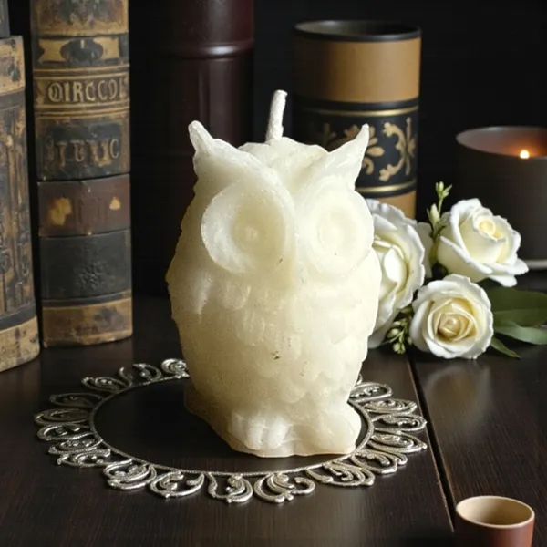 White_Owl_Candle