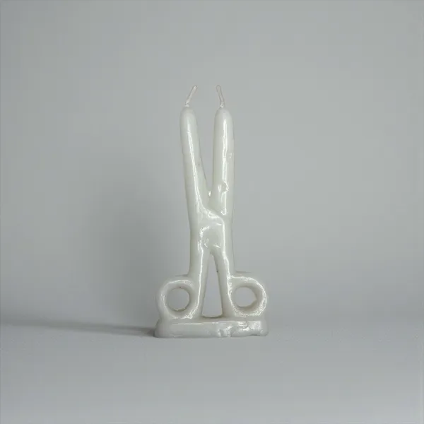 White_Scissor_Spell_Candle