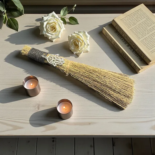 Wiccan_Magic_Broom_With_Hamsa_Charm