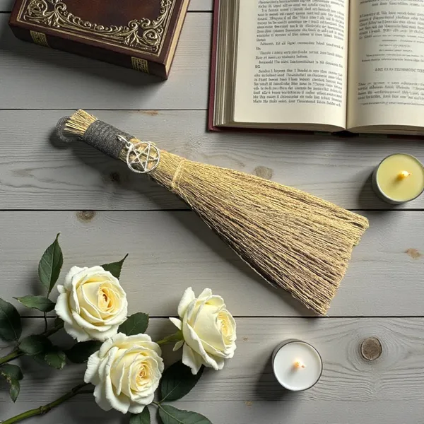 Wiccan_Magic_Broom_With_Pentacle_Charm