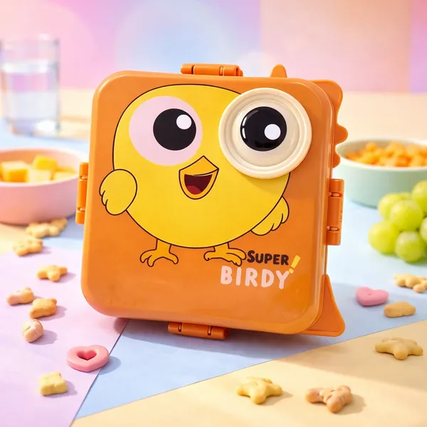 Orange_Super_Birdy_Kids_Lunch_Box_With_Compartments
