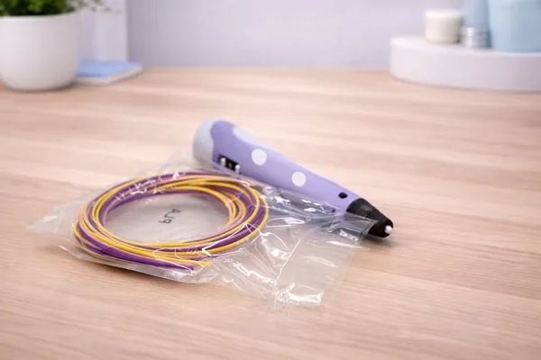 White_And_Purple_3D_Printing_Pen_With_Lcd_Display