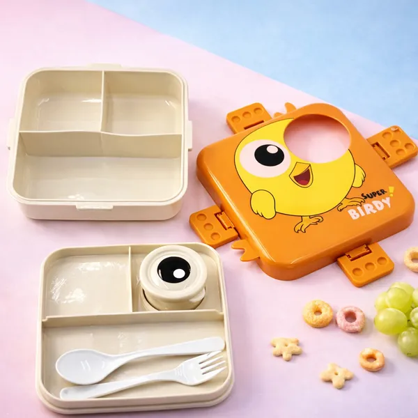 Orange_Super_Birdy_Kids_Lunch_Box_With_Compartments