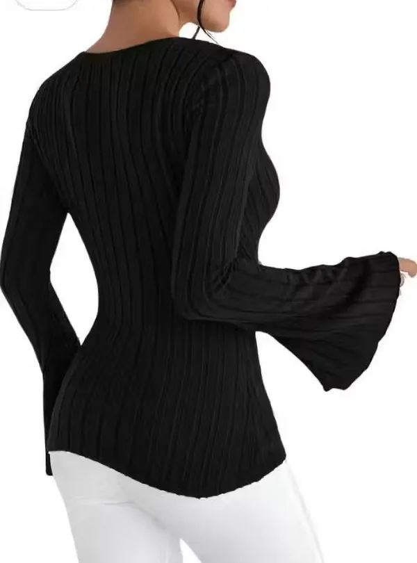 Black_Cotton_Blend_Casual_Solid_Top_For_Women