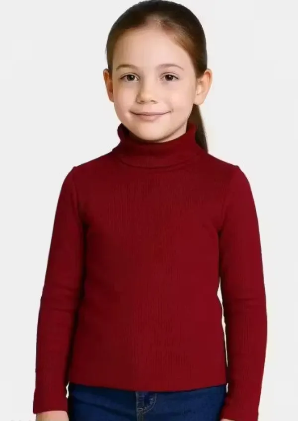 Maroon_Cotton_Blend_Solid_T_Shirt_For_Baby_Boys_And_Baby_Girls