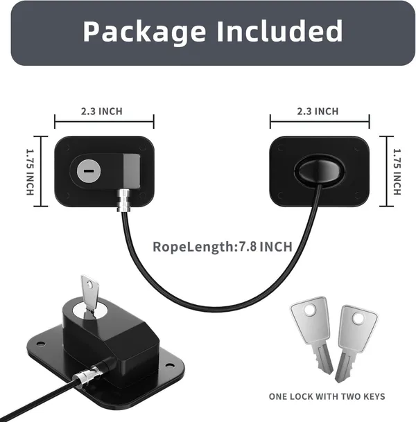 Black_Keyed_Door_Security_Lock_With_Cable