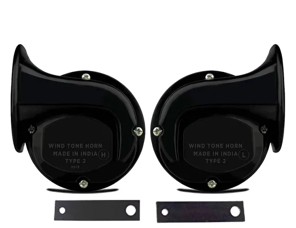 Black_Wind_Tone_Horn_Pair_With_Mounting_Brackets