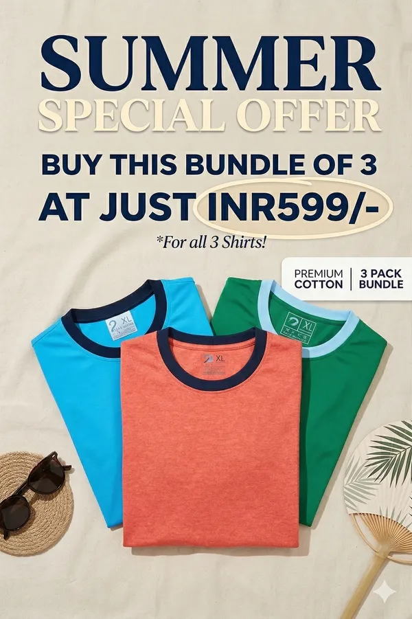 Multicolour_Premium_Cotton_Solid_T_Shirt_For_Men_Pack_Of_3